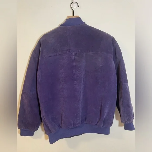 Vintage Learsi Genuine Purple Leather Jacket 80’s-90’s, Size Medium Unisex